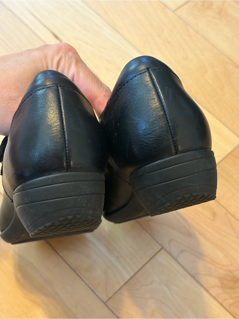 Dansko Fawna Black Leather Mary Jane Comfort Clogs size 36 - Picture 7 of 9